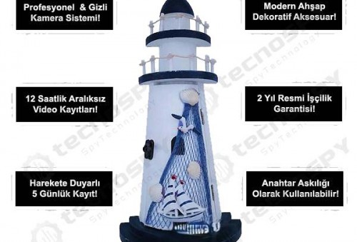 Anahtar Askılığı Deniz Feneri Kamera