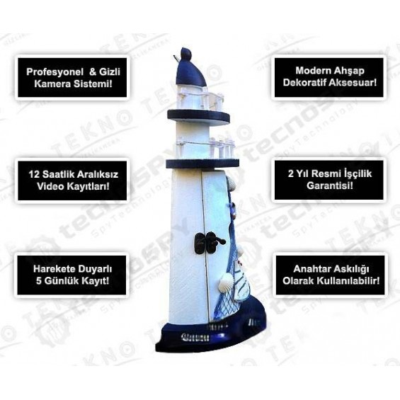 Anahtar Askılığı Deniz Feneri Kamera