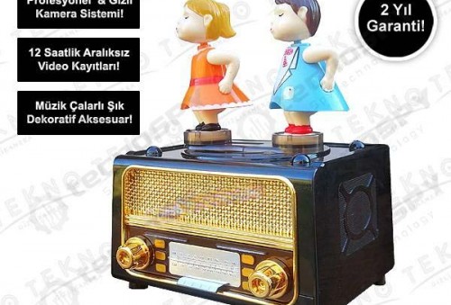 Müzik Çalarlı Nostalji Radyo Kamera
