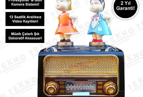 Müzik Çalarlı Nostalji Radyo Kamera