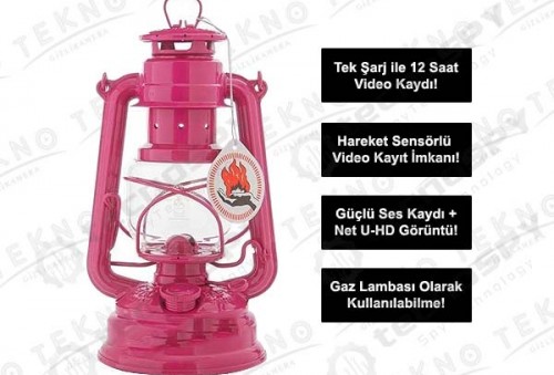 Nostaljik Metal Gaz Lambası Kamera