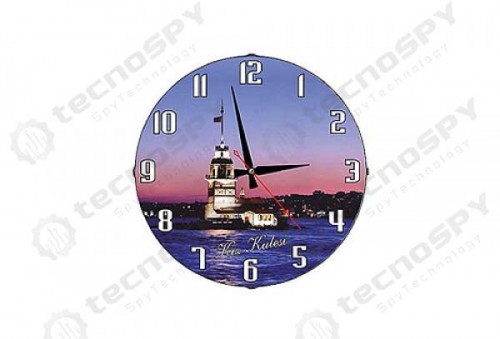 Kız Kulesi HD Duvar Saat Kamera