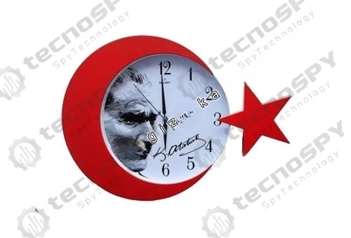 AYYILDIZ TASARIMLI DUVAR SAAT KAMERA