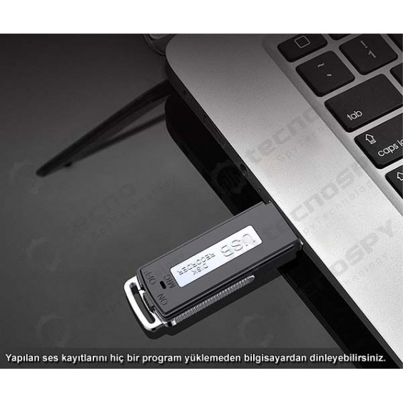 8 GB Flash Bellek Ses Kayıt Cihazı