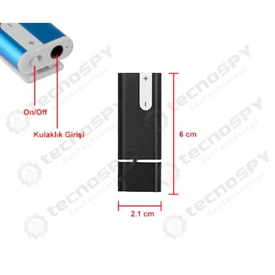 Kulaklıklı Mini Ses Kayıt Cihazı