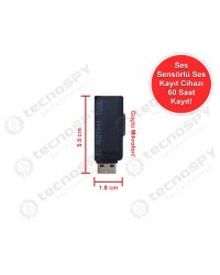 60 Saat Kayıtlı Mini Ses Kayıt Cihazı 60 Saat Kayıtlı Mini Ses Kayıt Cihazı