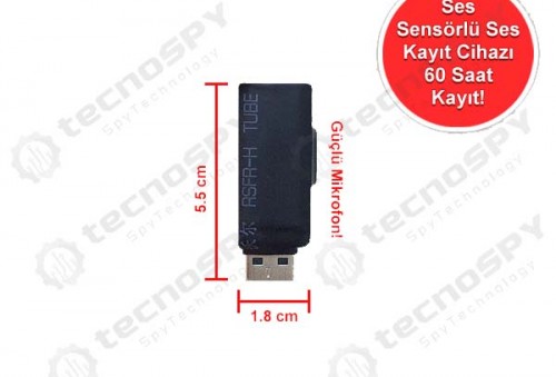 60 Saat Kayıtlı Mini Ses Kayıt Cihazı