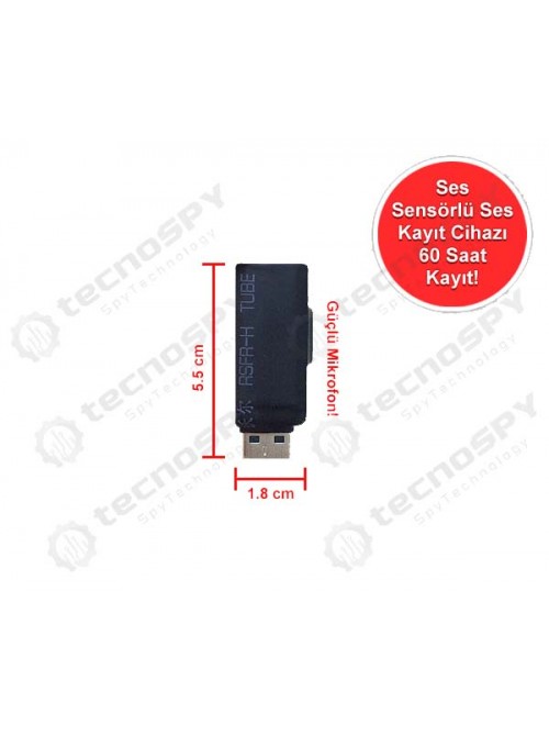 60 Saat Kayıtlı Mini Ses Kayıt Cihazı