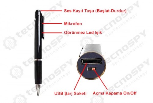 Kalem Ses Kayıt Cihazı 8 GB