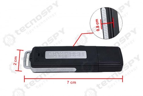 8 GB Flash Bellek Ses Kayıt Cihazı