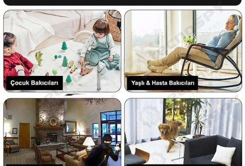 Dijital Wifi Masa Saat Kamera