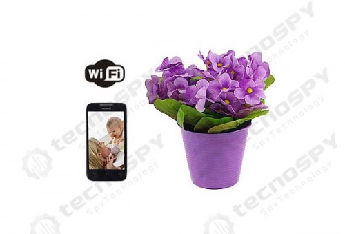 Mini Masa Üstü Çiçek Güvenli Kamera Wifi İP