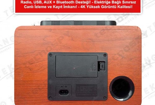 Duman Dedektörü Kamera Wifi İP