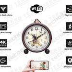 Analog Masa Saati Wifi İP Kamera