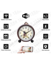 Analog Masa Saati Wifi İP Kamera Analog Masa Saati Wifi İP Kamera