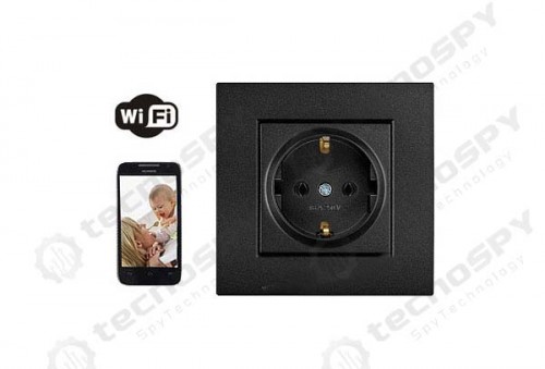 Duvar Prizi Wifi İP Kamera Siyah